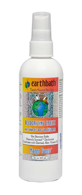 Earthbath 3-IN-1 Deodorizing Spritz for Dogs; Mango Tango 8oz